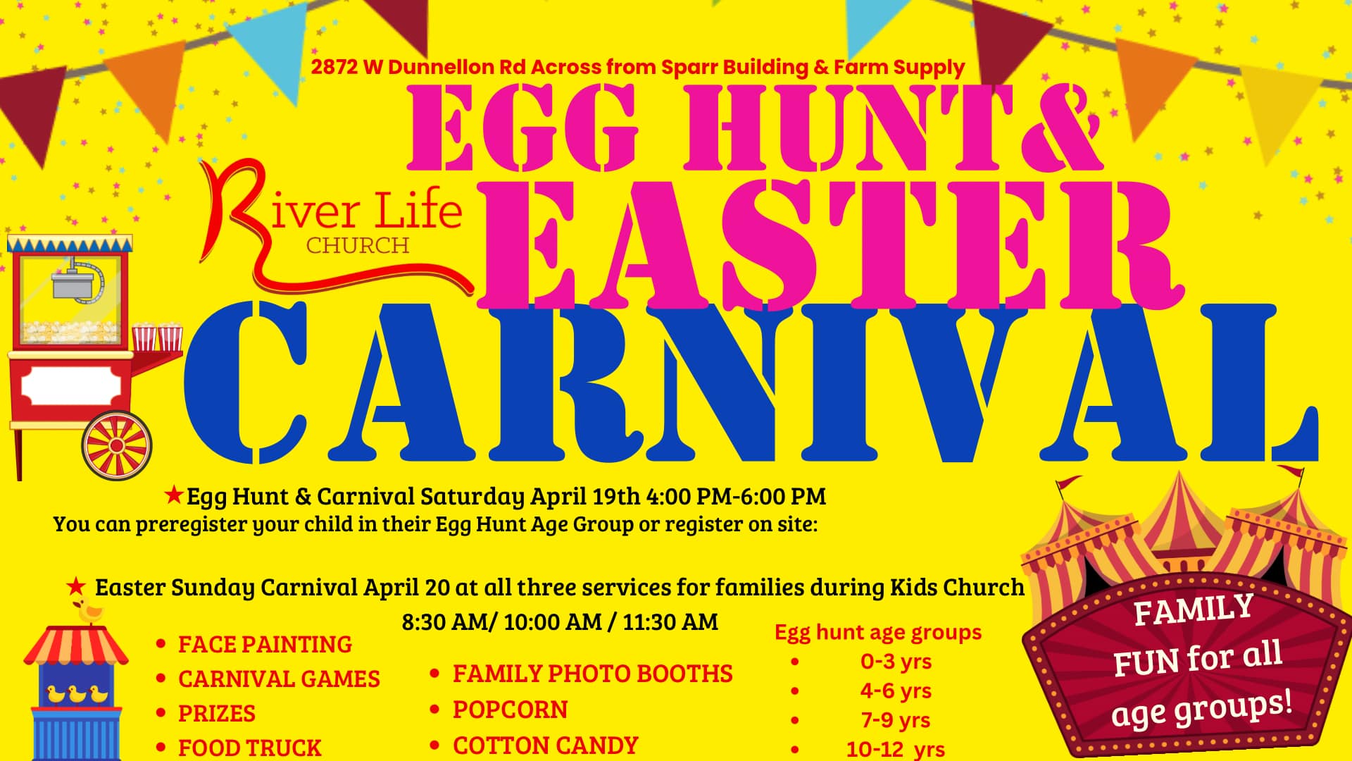 Easter Egg Hunt Kids Carnival River Life Church